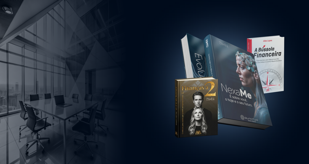 Livros da Quantum Editora — Finanças a 2, NexaMe e A Bússola Financeira